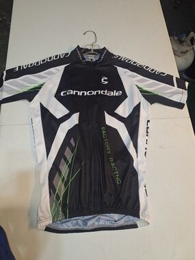Cannondale Men's Black & White Factory Racing Cycling Jersey